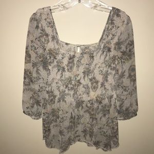 Patterned Free People blouse
